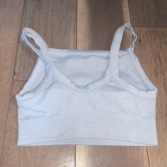 Aerie Offline Ribbed Cardio Most Support Sports Bra Gray Size Large - Picture 2 of 3